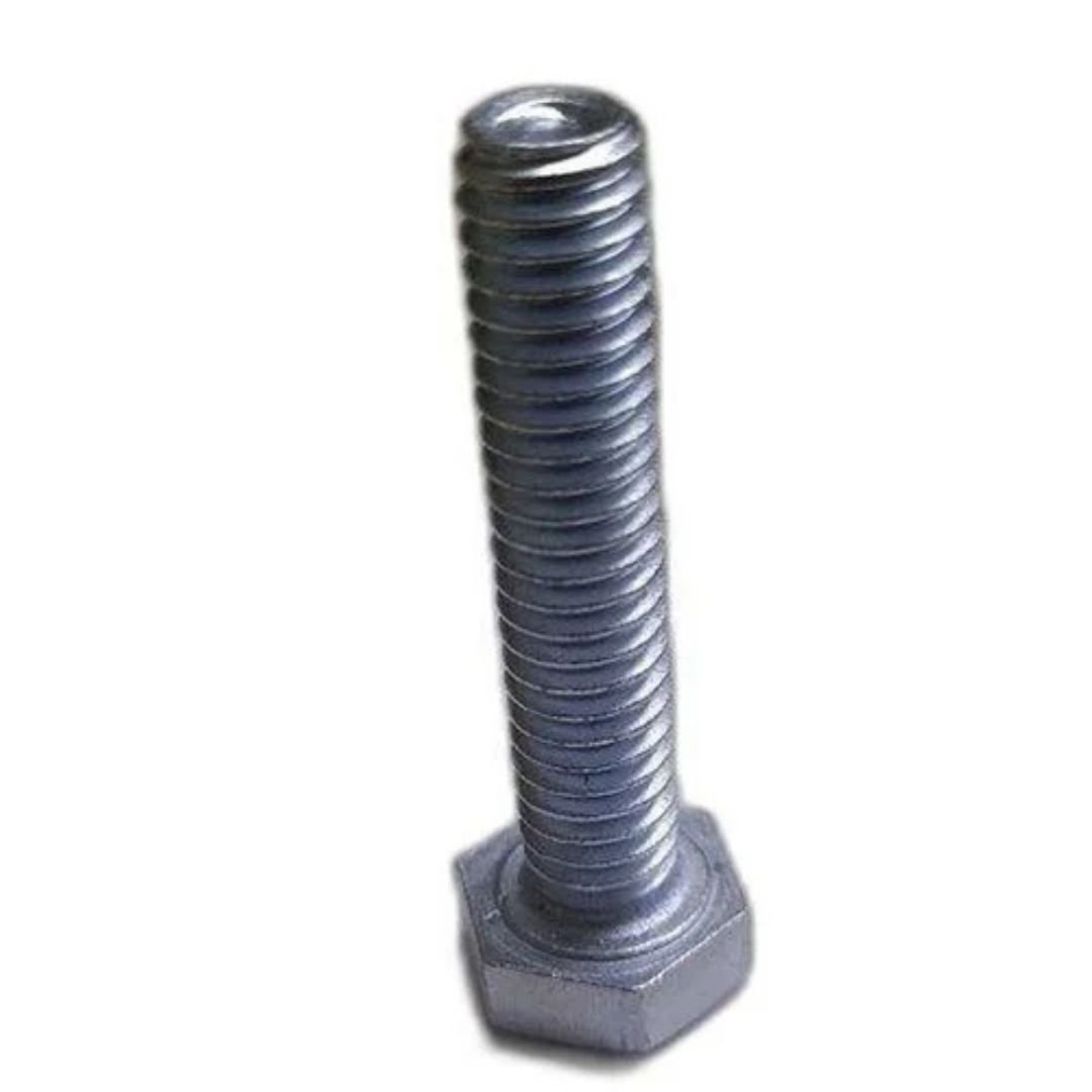 Full Threaded 1inch Mild Steel Hex Bolt, For Construction, Size: 1 Inch (l) - Image 2