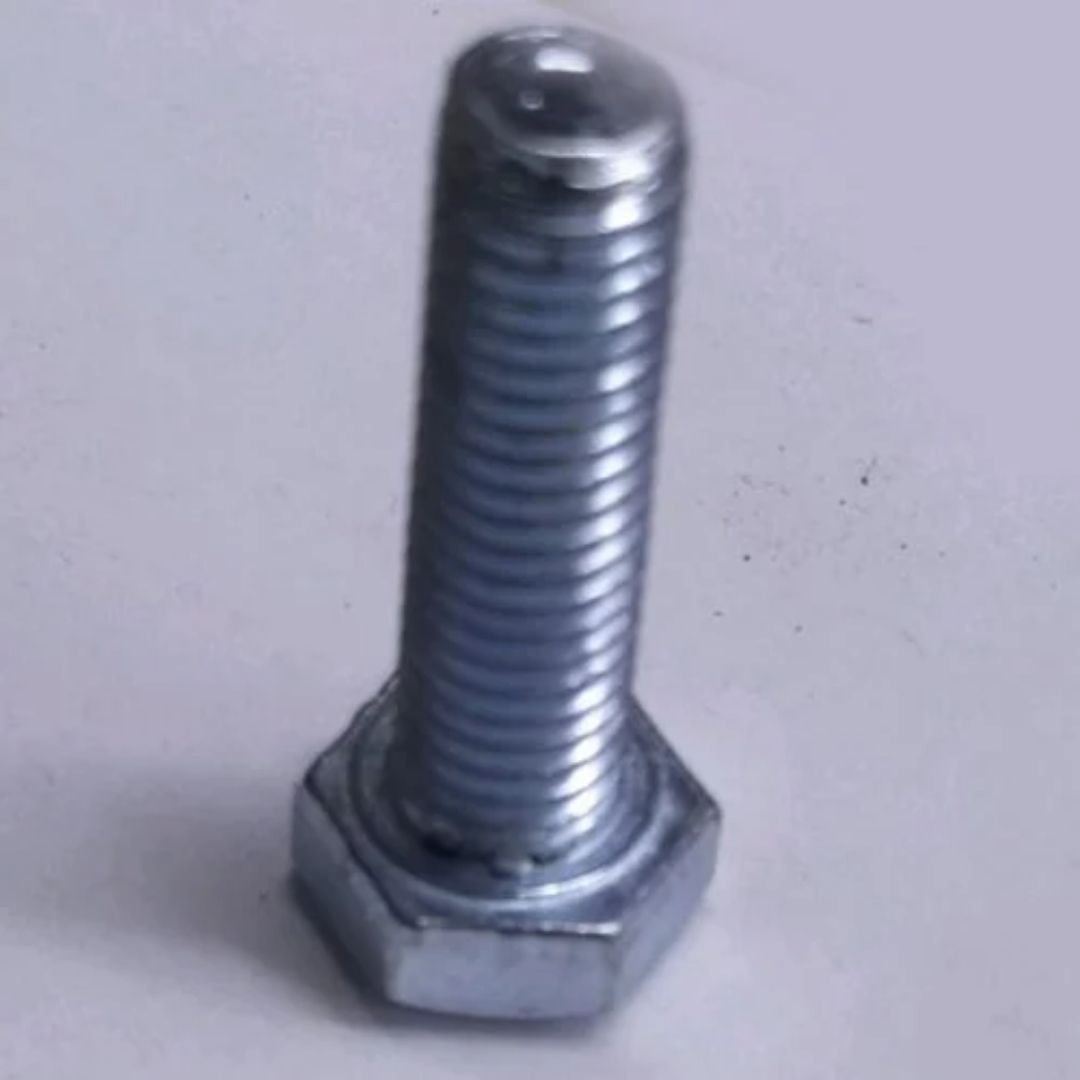 Full Threaded Silver Polished Mild Steel Hex Bolt, For Construction, Size: 1 Inch (l) - Image 2