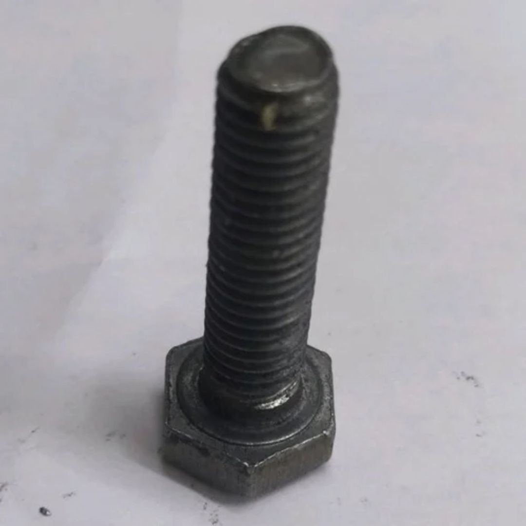 Full Threaded Black Mild Steel Hex Bolt, For Construction, Size: 1 Inch (l) - Image 3